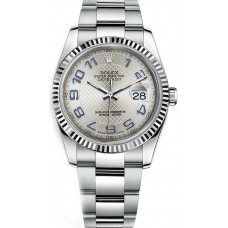 Rolex Datejust 36 Silver Dial Fluted Bezel Watch 116234-SLVAO Rolex Datejust 36 Silver Dial Fluted Bezel Watch 116234-SLVAO